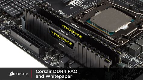 RAM:DDR4 FAQ – Corsair.